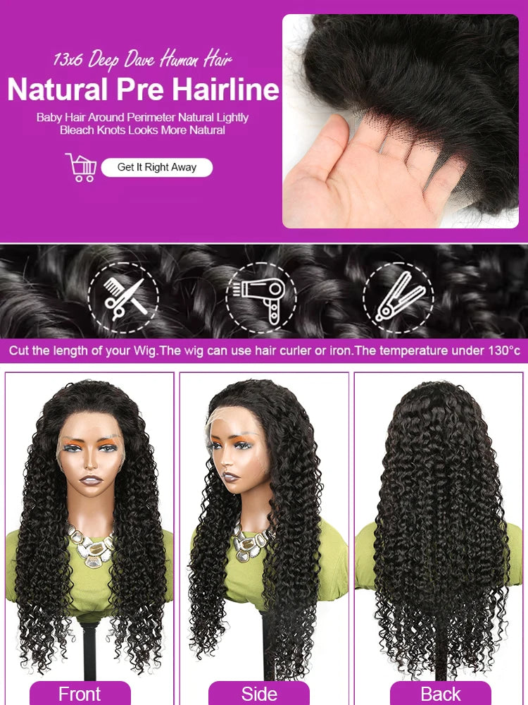 Curly 360° Full Lace Human Hair Wig